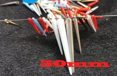 100pcs Spike Charms -23mm 36mm 50mm Spiky Charm - Sharp  Electroplated Silver,Red ,Blue,White,GOLD  - With Holes to Easily make Jewelry