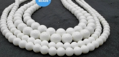 16inch  Natural White Conch Sea shell  Round Pears 6mm 8mm 10mm  12mm 14mm 16mm  jewelry  bracelet for gift
