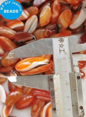 AAA Natural Red Agate Cabochons,28x14X6mm Horse Eye Stone Cabochon Genuine Striped agate Long Oval Horse Eye Evil pendant 1-20PCS