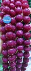 Ruby Cherry Jadeite  Round  Disc Rectangle Ablong Heart  Spacer Beads  15.5inch for jewelry making