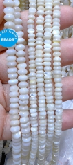 Natural Red Spiny Oyster Rondelle Beads 3-6mm Gemstone 15.5" Shell Heishi Disc Beads, Pearl Jewelry Spacer Beads ,Irregular Shell Bead