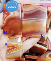 Natural Botswana Slice Red Agate Rectangle Plaque Pendant Rectangle Ablong Carnelian,Semi Precious Loose Beads Reiki,gemstone beads