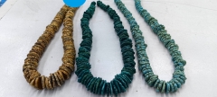 Rough  Choker Turquoise Disc Button Beads 10-20mm 16" Brown Blue Green Red Blue stone Abacuse Wheel Jewelry loose bead for jewelry making