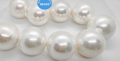 Sea pearls handpicked 30mm  full or undrilled white color pearl Sphere for jewelry making rings, pendants, earrings add on beads 1PCS