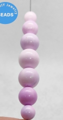 20pcs Lilac Violet Queen Conch, Pink  Queen Conch Jewel Round  6mm 8mm 10mm 12mm Loose beads for earrings focal DIY jewelry making