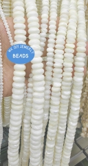 15.5inch Genuine Pearl Shell Faceted  3-12mm  Round Pears Rondelle Abacuse Spacer beads natural MOP Shell Loose beads