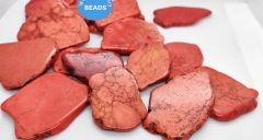 10pcs Hot pink Cherry Oranger Red  turquoise Cabochons Slab  Chunky Belt Nugget Gemstoneblue turquoise freeform slab slice nugget pendant