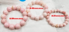 Large Genuine Pink Queen Conch Bracelet  Round Pears 4mm to 20mm jewelry  bracelet for gift