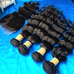 3pcs+silk closure 8a