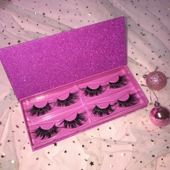 Eyelash book, 4pairs each purple box