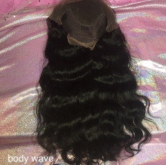 Lace frontal wig (about 160% density) (natural black)