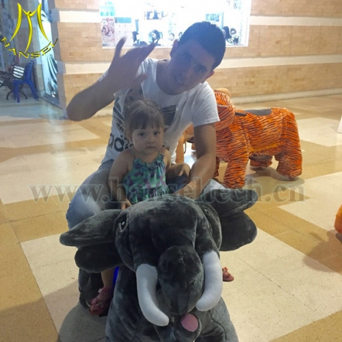 Hansel hot sale plush animal toys scooter coin operated