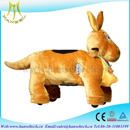 Hansel kids drivable electronic toy car ride on furry animal toys
