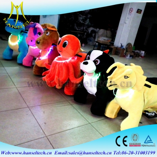 Hansel walking animal toy plush animal electric scooter