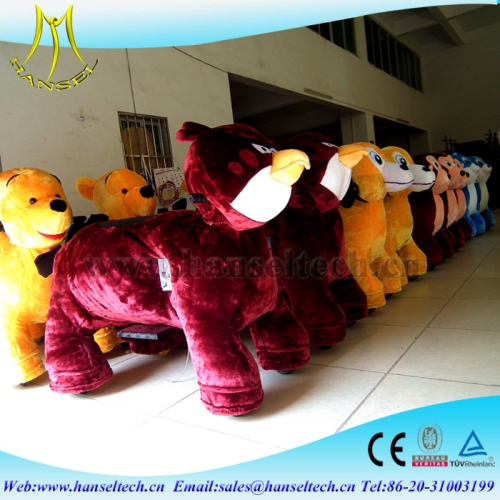 Hansel electric bicycle motorized plush riding animals animal ride for mall