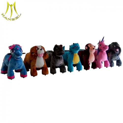 Hansel black horse battery boy animal power wheels ride on animal dinasour rides