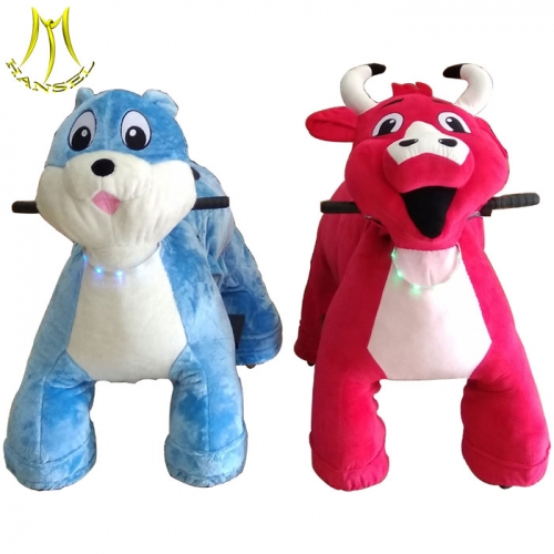Hansel china adult ride on animal toys and battery operated animal ride manufacture with ride on animals in shopping mall manufacture price
