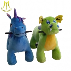 Hansel wholesale stuffed walking animal plush happy ride toy for mall