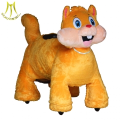 Hansel happy rides on animal motorized plush riding animals for adult