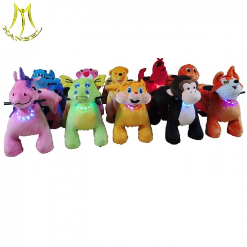 Hansel battery operated plush toys stuffed animal ride electric for kids