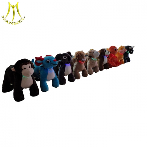 Hansel  coin operated electric plush motorized animal ride electric