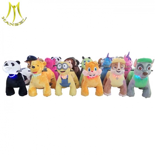Hansel hot sale walking horse ride electric plush toys motorized stuffed animal riding