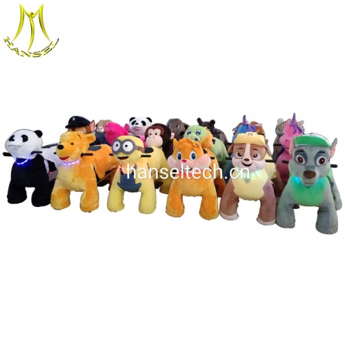 Hansel 2019 made in China walking commercial amusement animal kiddie rides