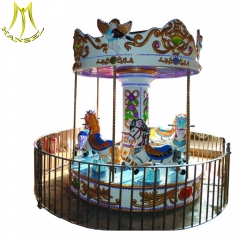Hansel Hot sale! 6 seats coin operated carousel kiddie toy rides, merry go round, mini carousel