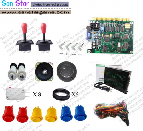 Arcade DIY Kits 60 In 1/Power Supply/Button/Joystick/ Microswitch/Jamma Harness/ Speaker/Game machine accessories