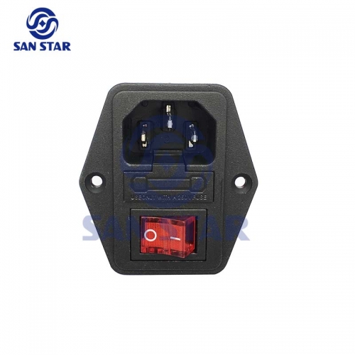 3 In 1 LED Switch Socket with 5V fuse