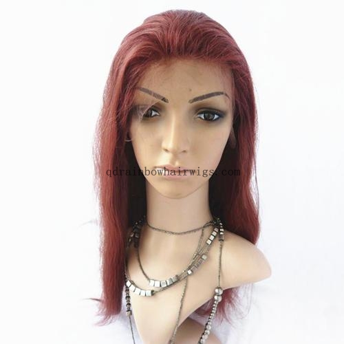 #33 18'' Straight Chinese Remy Hair Full Lace Wigs in Stock