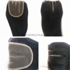 Remy Human Hair 3 Part Style Lace Closure