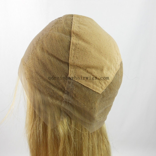 Silky Straight 18'' #27 Remy Human Hair Full Lace Wigs in Stock
