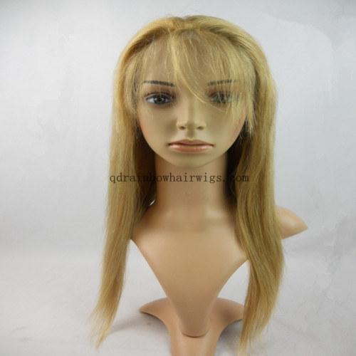 Silky Straight 18'' #27 Remy Human Hair Full Lace Wigs in Stock