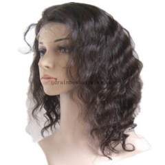 Hot Sale Natural Wavy Virgin Hair Lace Front Wigs