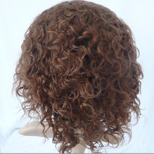 Cheap Price 10'' Indian Remy Hair Curly Lace Front Wigs