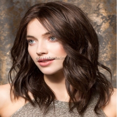 New Trendy Brown Color Human Hair Celebrity Lace Front Wigs