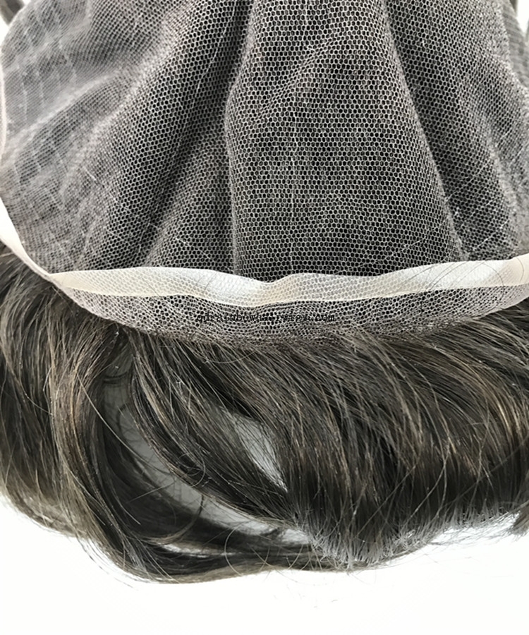 Breathable Soft Swiss Lace Closure Toupee for Men