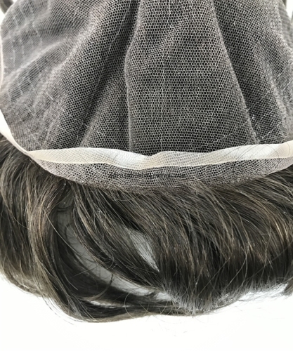 Breathable Soft Swiss Lace Closure Toupee for Men