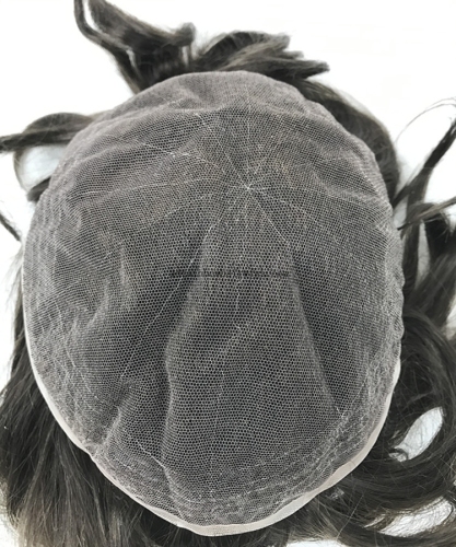 Breathable Soft Swiss Lace Closure Toupee for Men