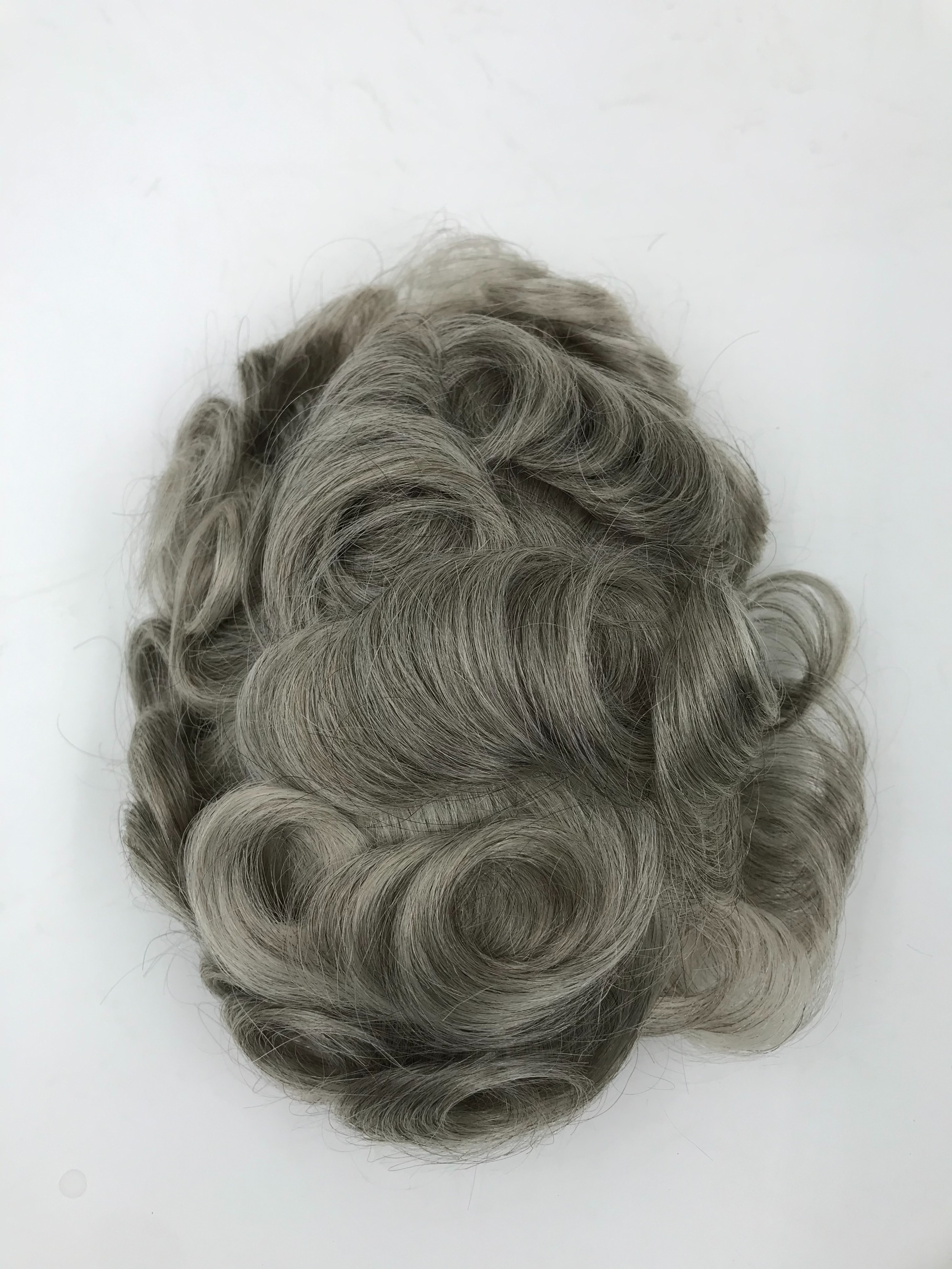 fashion slight wave micro thin film pu human hair replacement pieces