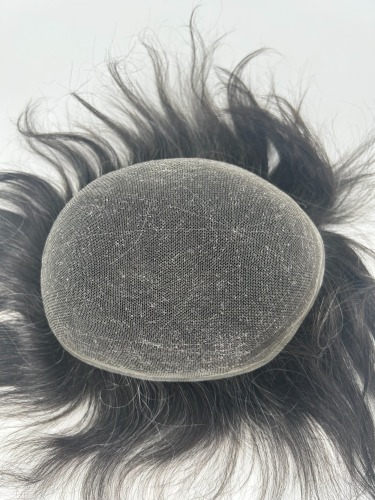 Soft Fine Swiss Lace Human Hair Replacement for Men