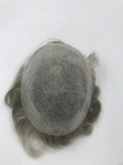 fashion slight wave micro thin film pu human hair replacement pieces
