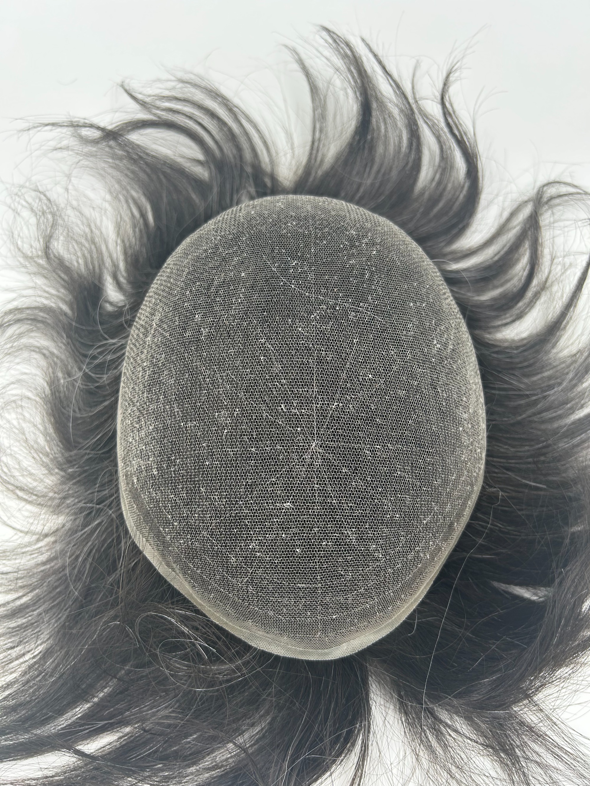 Soft Fine Swiss Lace Human Hair Replacement for Men