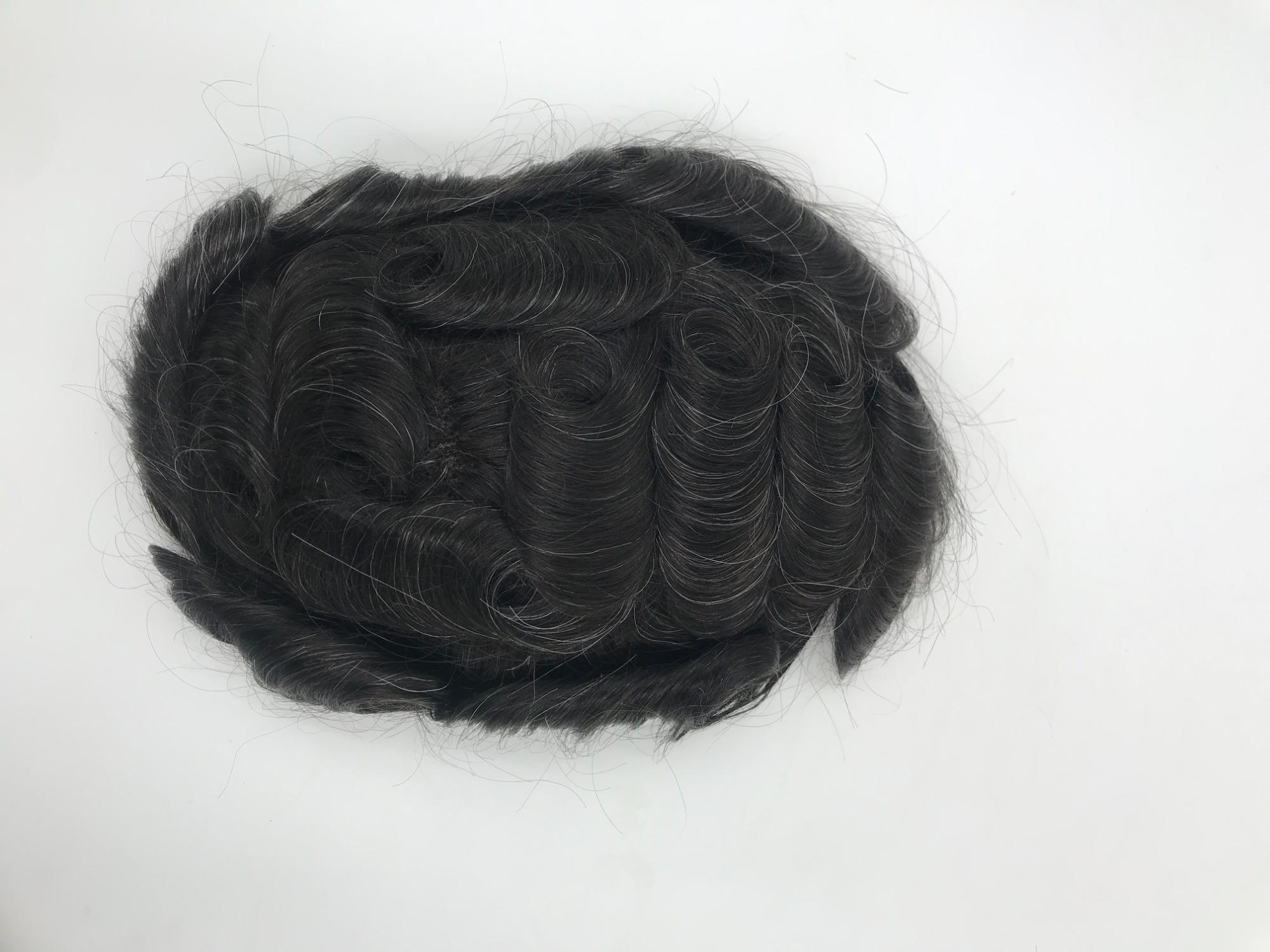 Slight Wave Human Hair Top Mono Patches to Cover Hair Loss