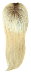 Ombre Blonde Virgin Human Hair Enhancement Mono with Weft Toppers