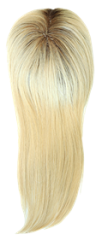 Ombre Blonde Virgin Human Hair Enhancement Mono with Weft Toppers