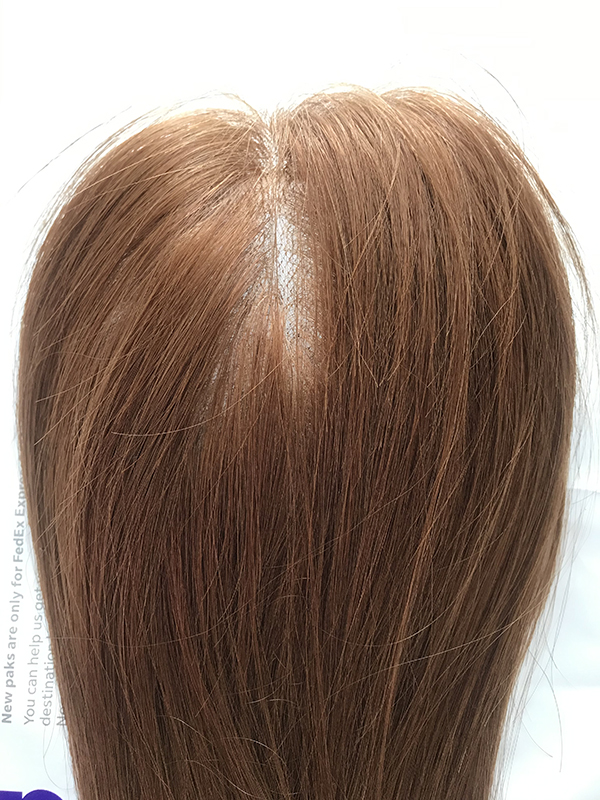 dark blonde virgin remy human hair enhancing women topper with smart lace front