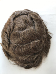 full skin pu human hair protheses capillaire