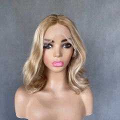 stylish body wave brazilian human hair transparent lace front wigs